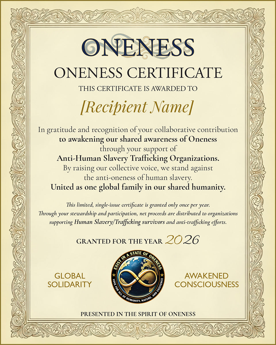 Oneness Certificate
