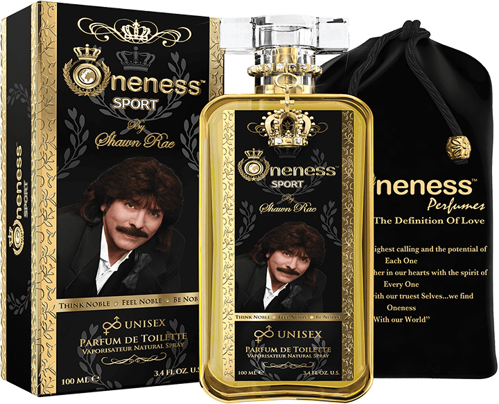 Oneness Sport Perfume bottle, product box and product bag