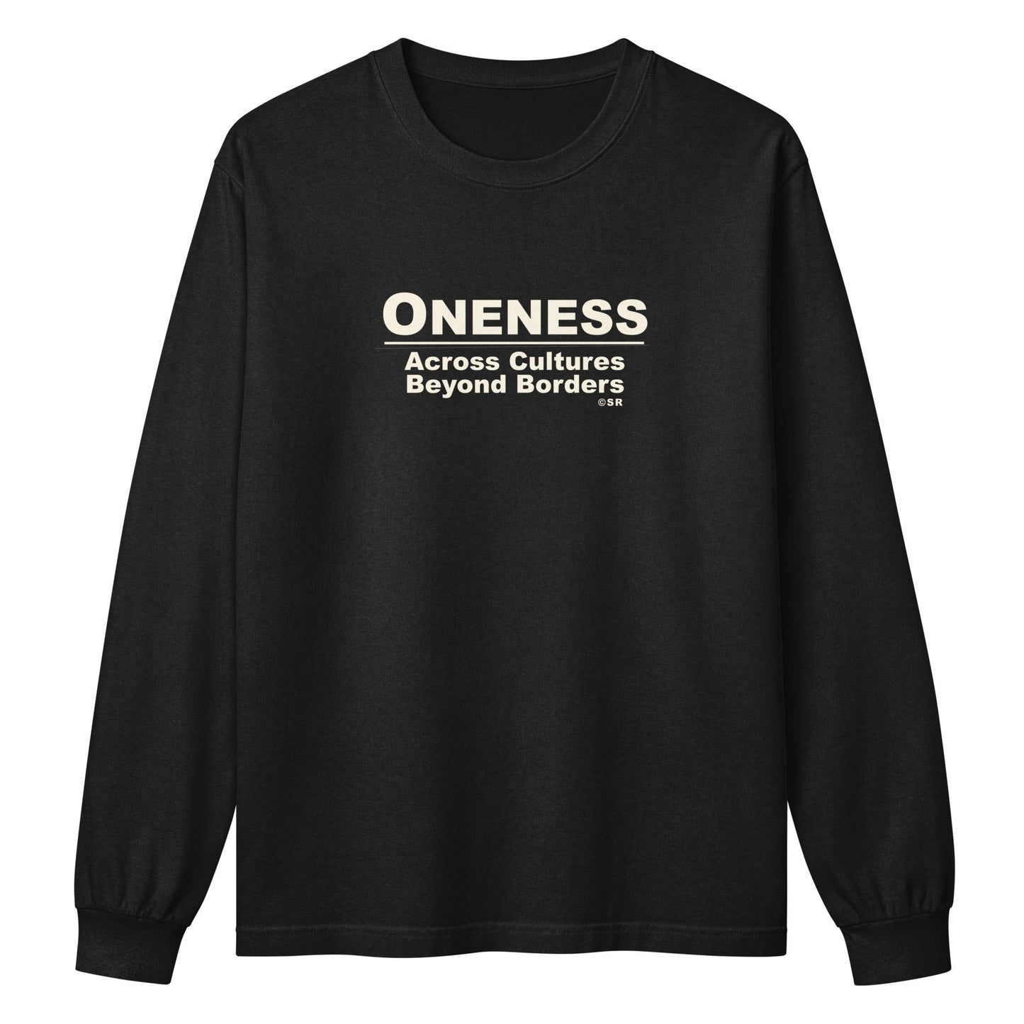 Oneness • Beyond Borders • Unisex Heavyweight Long Sleeve T-Shirt - Oneness Perfume
