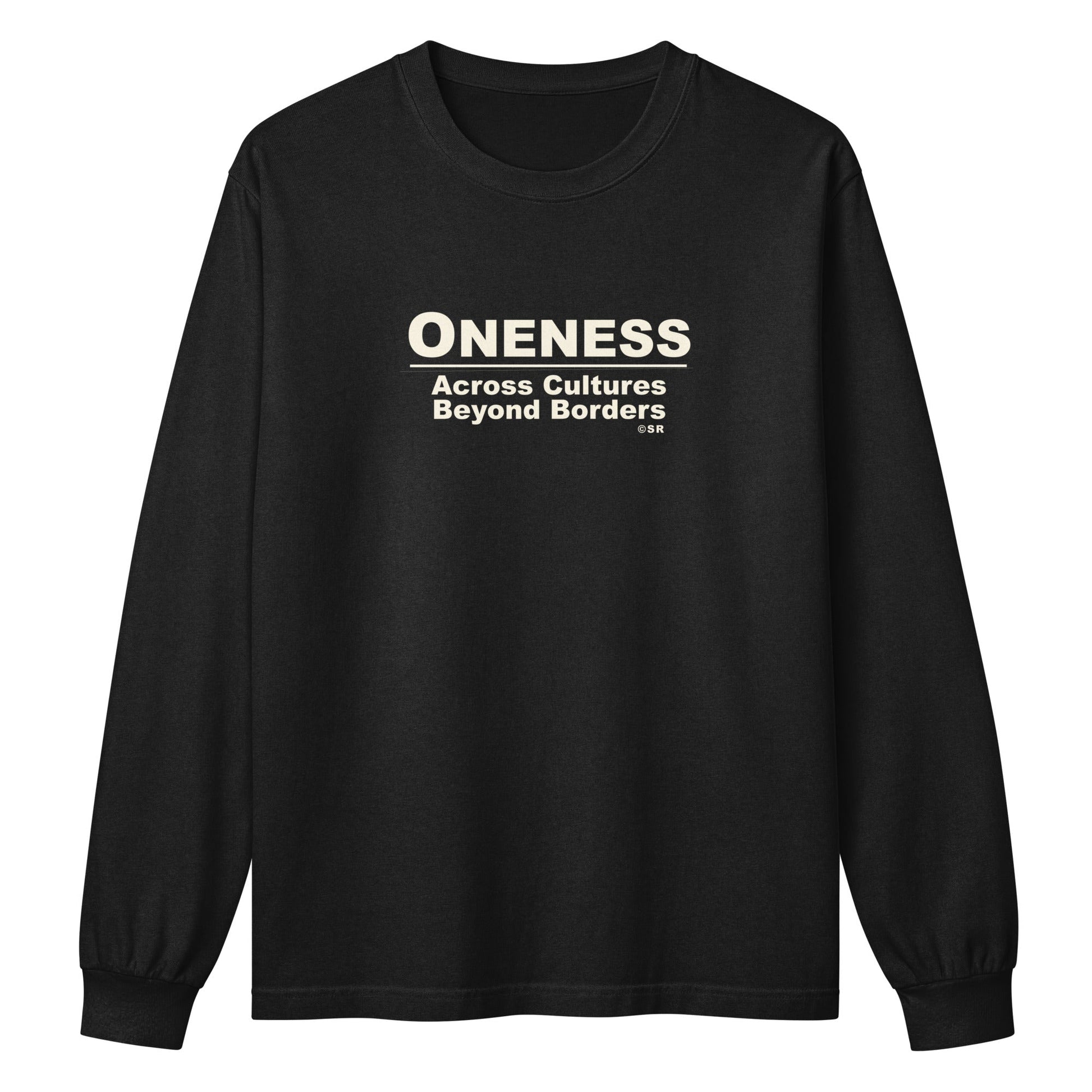 Oneness • Beyond Borders • Unisex Heavyweight Long Sleeve T-Shirt - Oneness Perfume