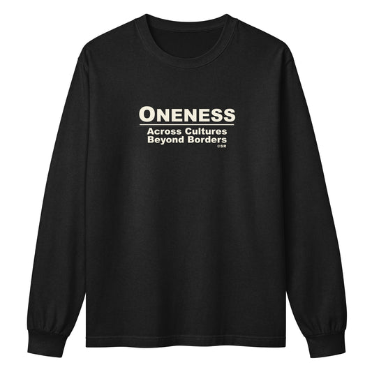 Oneness • Beyond Borders • Unisex Heavyweight Long Sleeve T-Shirt - Oneness Perfume