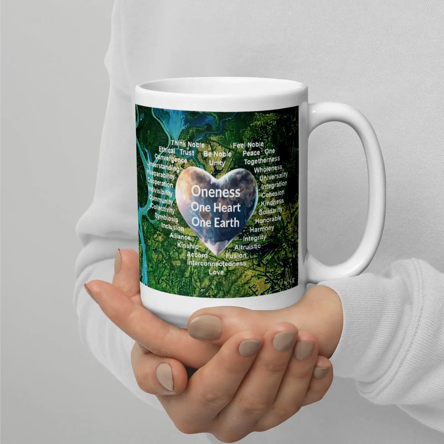 Oneness — One Heart, One Earth Mug - Oneness Perfume
