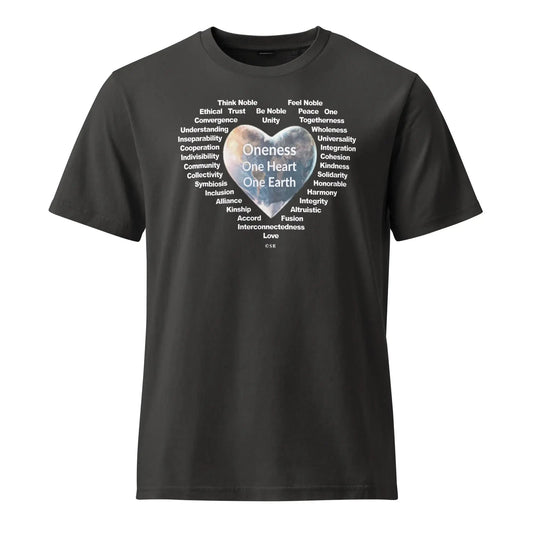 Oneness • One Heart • One Earth, Organic T-Shirt - Oneness Perfume