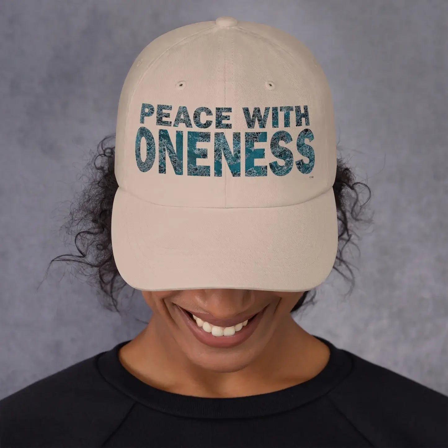 Peace with Oneness Cap | Earth Print Unity Hat - Oneness Perfume