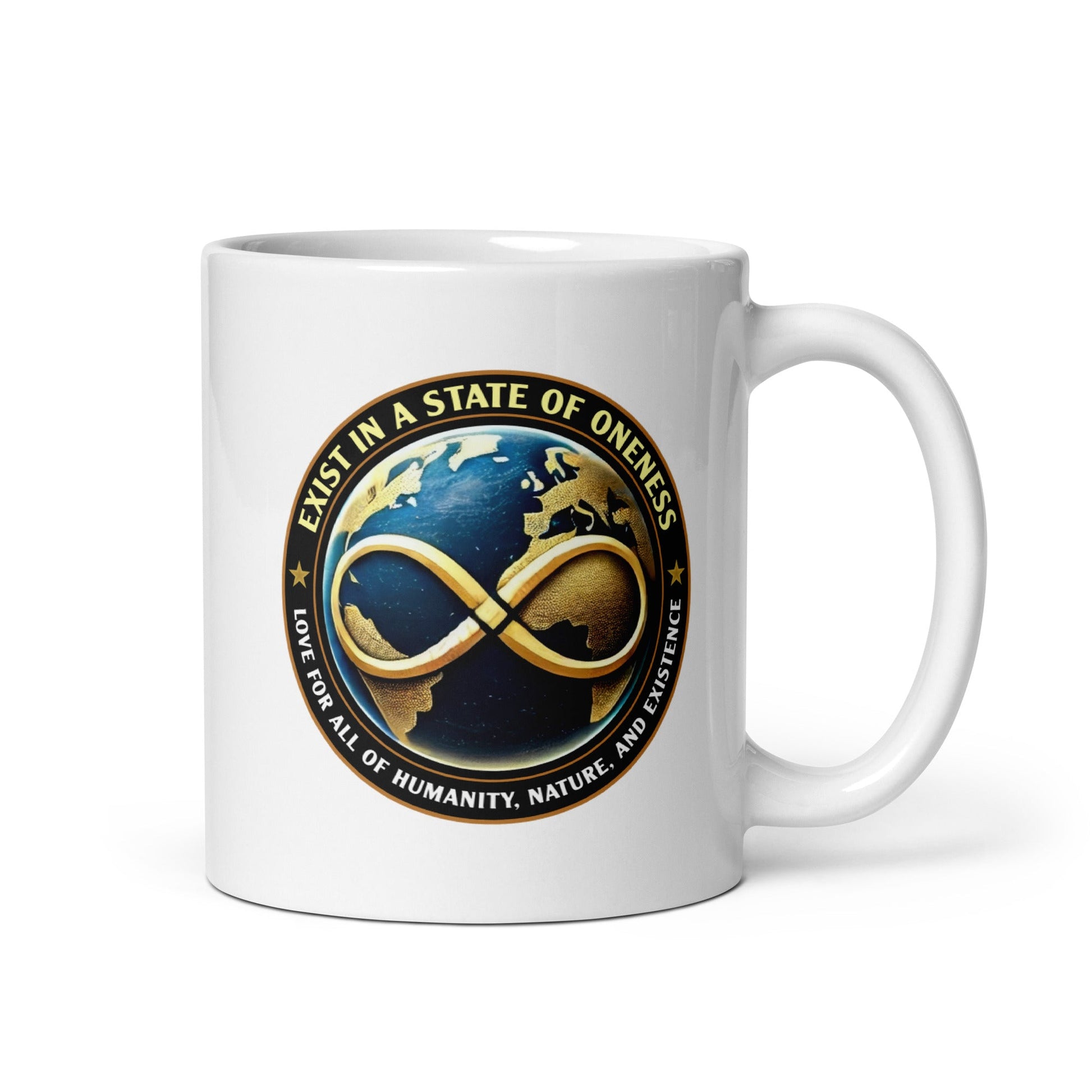 Oneness Universal Movement, White glossy mug